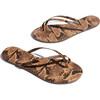 Women's Riley Coco Snake, Brown - Sandals - 4