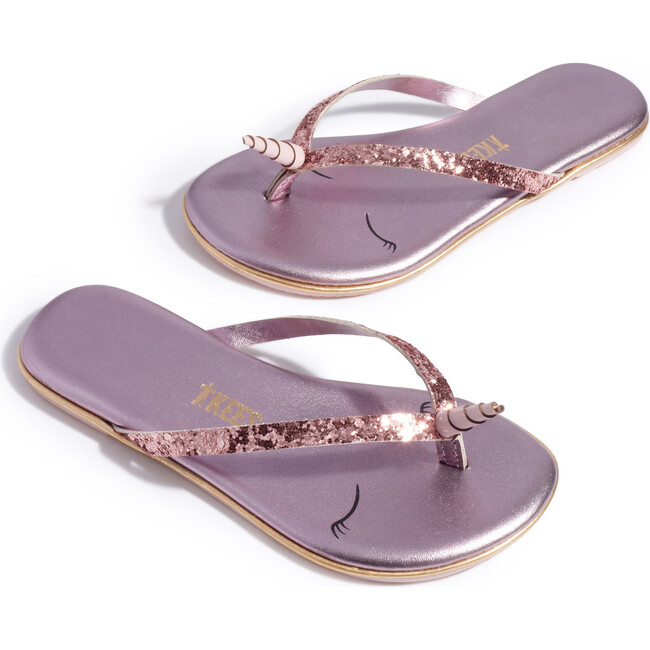 Mini Unicorns Pink Sparkles, Pink - Sandals - 3