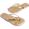 Mini Unicorns Golden Sparkles, Gold - Sandals - 3
