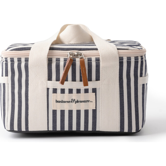 Mini Cooler Lunchbag, Lauren's Navy Stripe