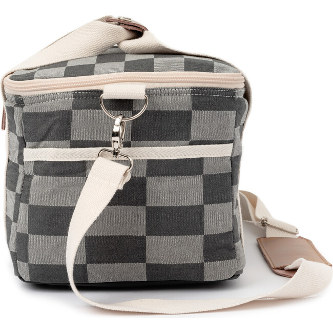 Premium Beach Cooler, Vintage Green Checker - Outdoor Home - 5