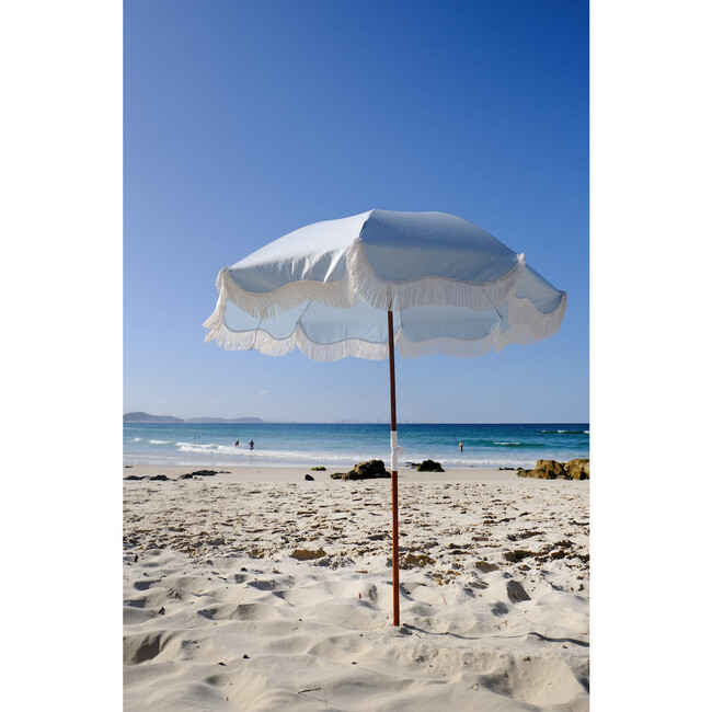 Holiday Lightweight Beach Umbrella, Santorini Blue - Outdoor Home - 2