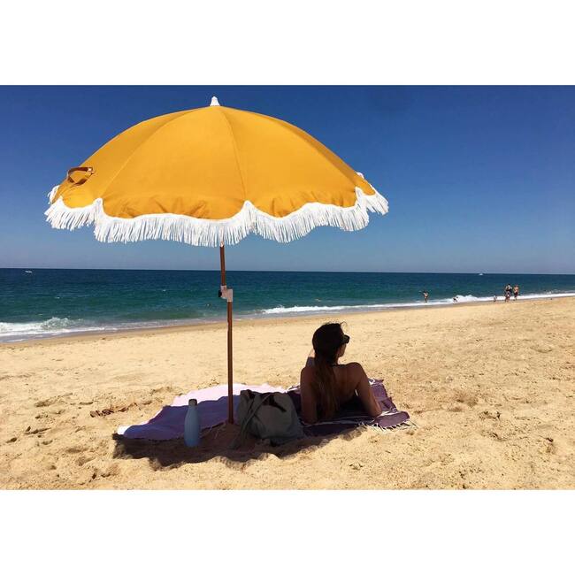 Holiday Lightweight Beach Umbrella, Vintage Gold