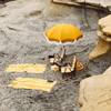 Holiday Lightweight Beach Umbrella, Vintage Gold - Outdoor Home - 3