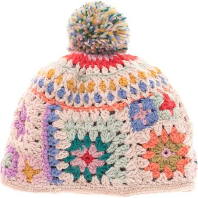 Women's Woodstock Crochet Hat, Natural - Hats - 1