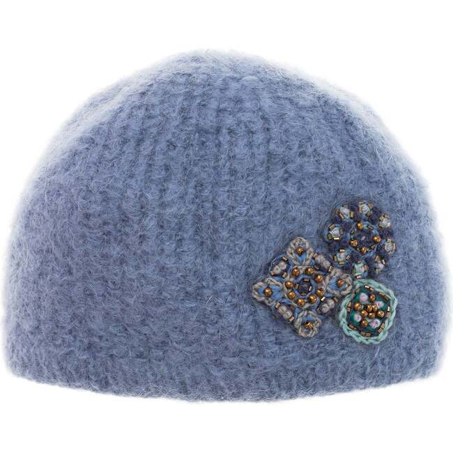 Women's Brooches Hat, Blue - Hats - 1