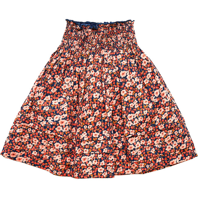 Skye Skirt, Navy Ditsy Floral - Skirts - 1