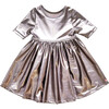 Steph Dress, Silver Llamé - Dresses - 1 - thumbnail