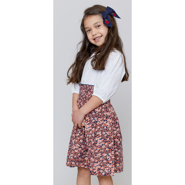 Skye Skirt, Navy Ditsy Floral - Skirts - 2