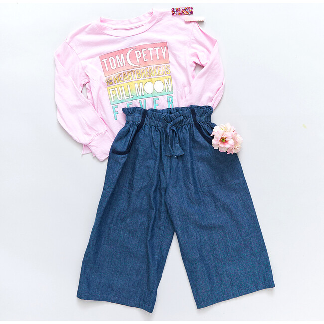 Girls Theodore Pants, Chambray - Pants - 3
