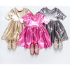 Steph Dress, Gold Lamé - Dresses - 4