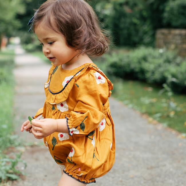 Eileen Bubble, Gold Flower - Rompers - 5