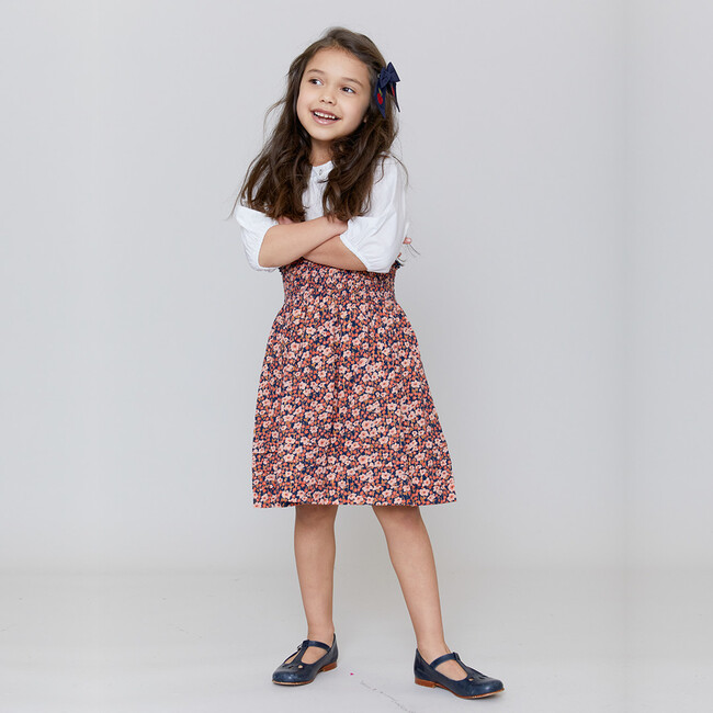 Skye Skirt, Navy Ditsy Floral - Skirts - 5