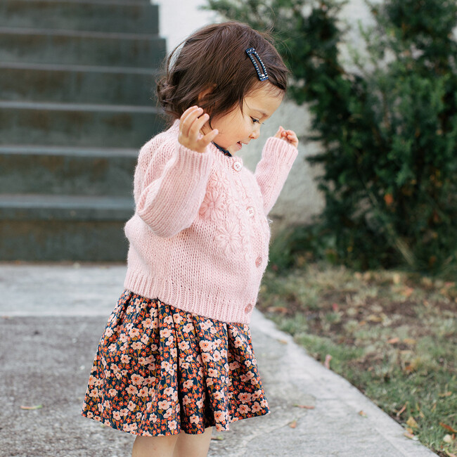 Stevie Dress Set, Navy Ditsy Floral - Dresses - 4