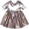 Steph Dress, Silver Llamé - Dresses - 5