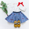Gianna Skirt, Apple Embroidery - Skirts - 5