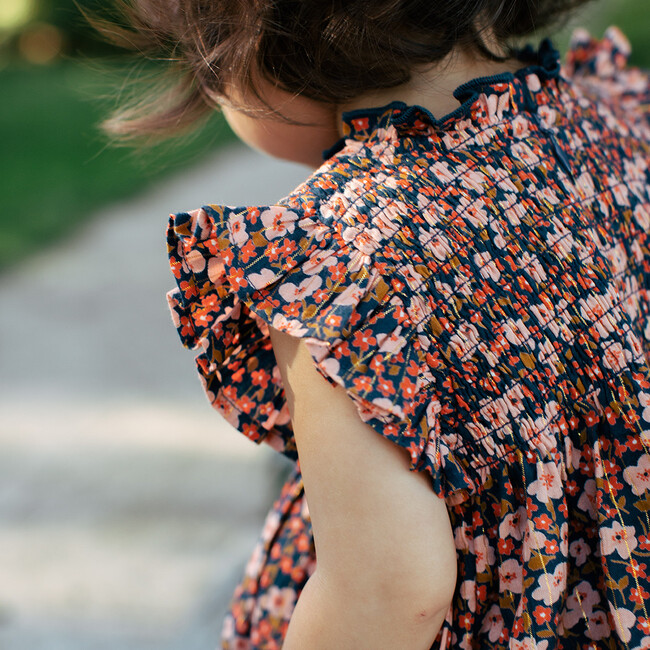 Stevie Dress Set, Navy Ditsy Floral - Dresses - 5