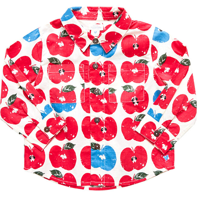 Boys Jack Shirt, Apple Stamp - Shirts - 1