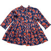 Autumn Dress, Blue Stem Floral - Dresses - 1 - thumbnail