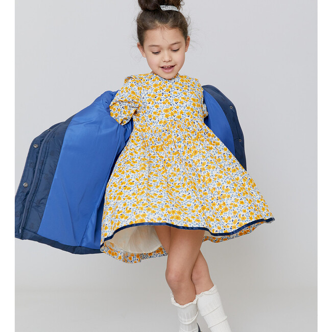 Amma Dress, Golden Ditsy Floral - Dresses - 4