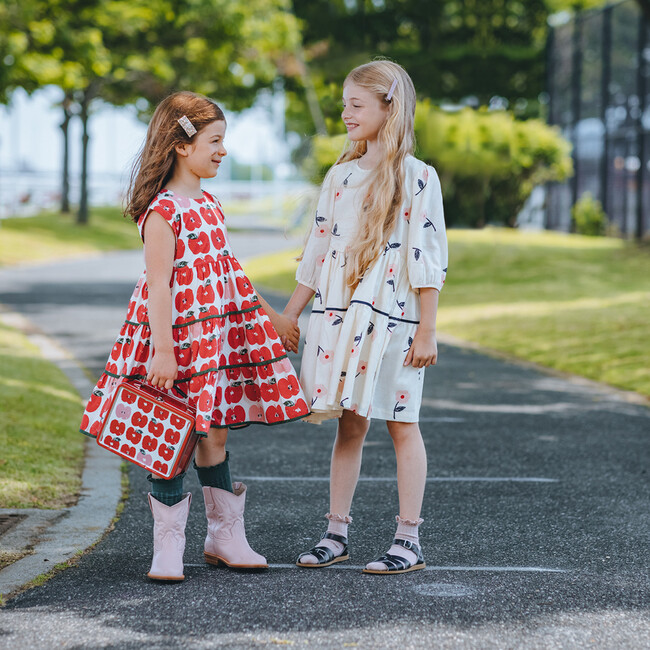Peachy Dress, Apple Stamp - Dresses - 3