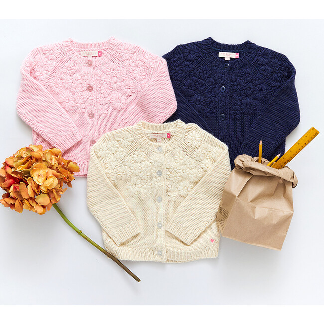 Blossom Sweater, Cream - Sweaters - 6