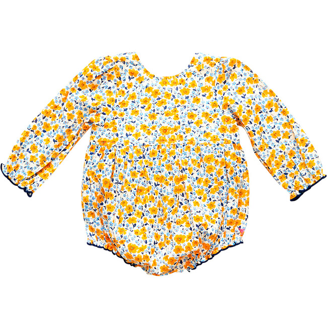 Amma Bubble, Golden Ditsy Floral - Rompers - 1