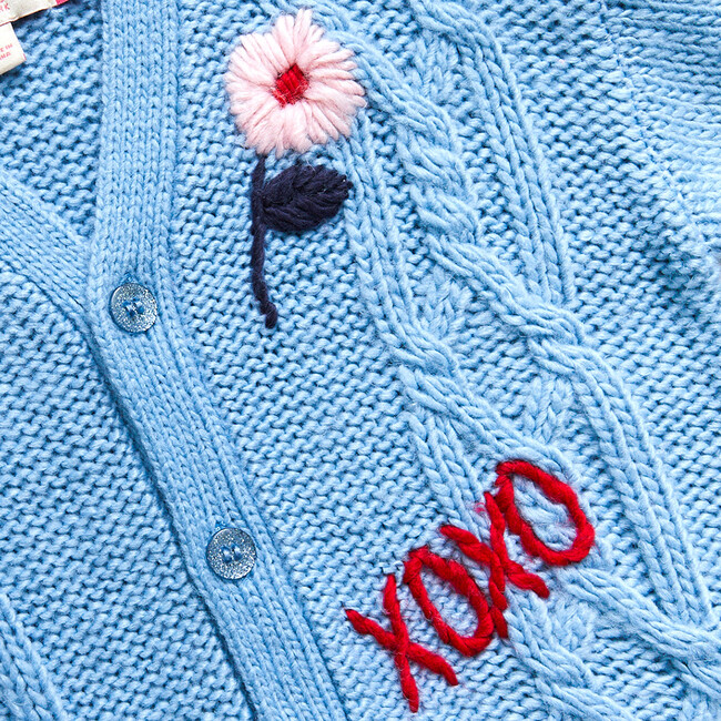 Grandpa Sweater, Baby Blue - Sweaters - 3