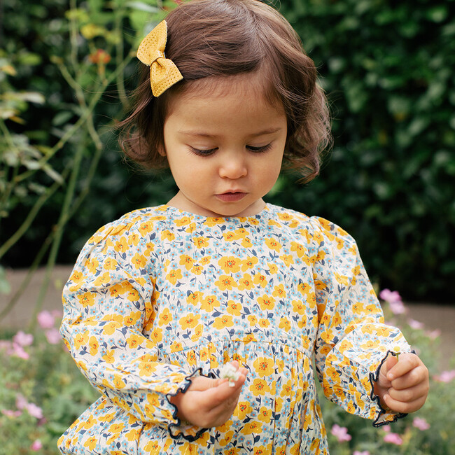 Amma Bubble, Golden Ditsy Floral - Rompers - 3
