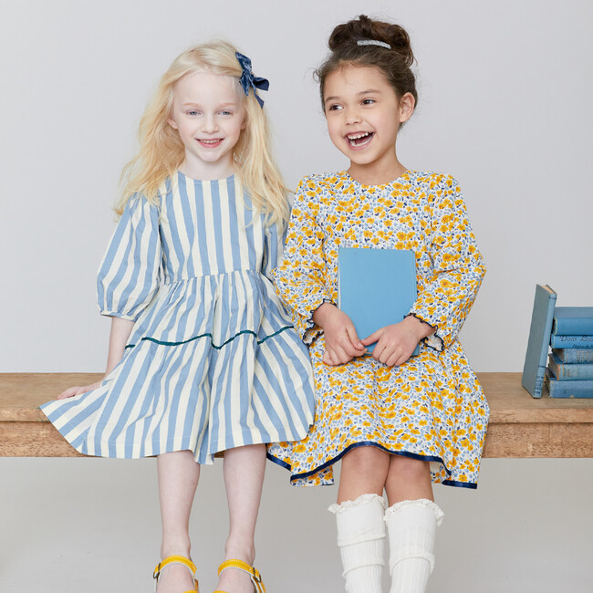 Maribelle Dress, Sky Stripe - Dresses - 3