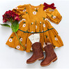 Maribelle Dress, Gold Flower - Dresses - 6 - thumbnail