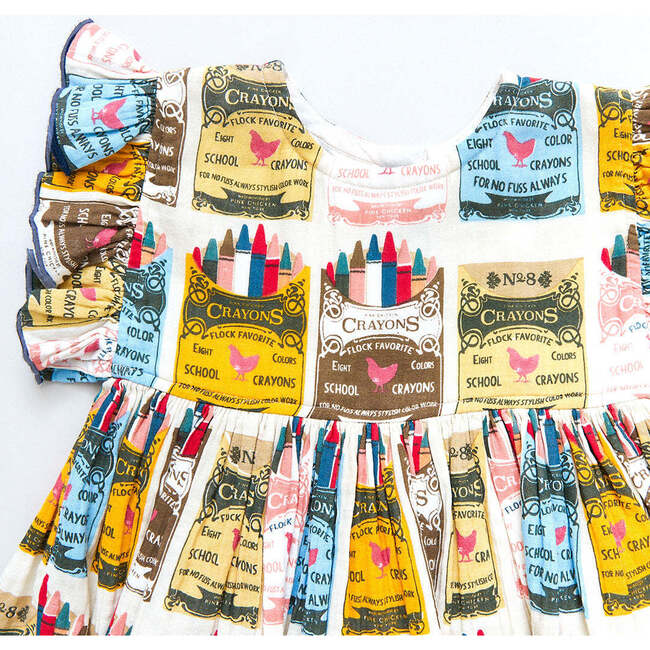Kit Dress, Multi Crayons - Dresses - 4