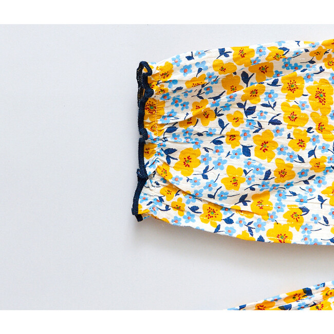 Amma Bubble, Golden Ditsy Floral - Rompers - 5