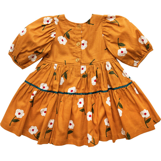 Maribelle Dress, Gold Flower - Dresses - 7