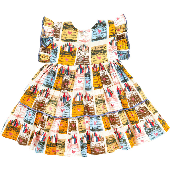 Kit Dress, Multi Crayons - Dresses - 6