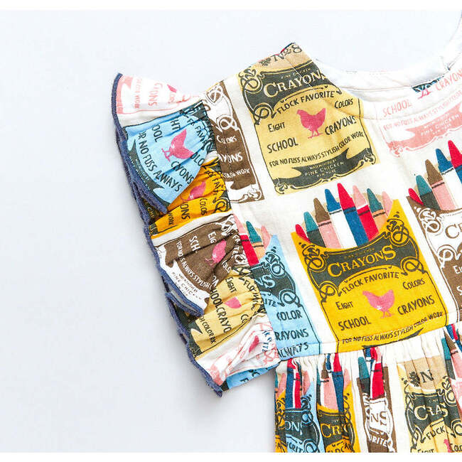 Kit Dress, Multi Crayons - Dresses - 7