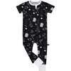 Midnight Football Convertible Bamboo Romper - Rompers - 1 - thumbnail