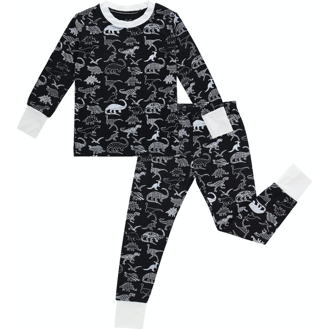 Midnight Dino Bamboo 2-Piece Pajamas - Pajamas - 1