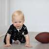 Midnight Football Convertible Bamboo Romper - Rompers - 3