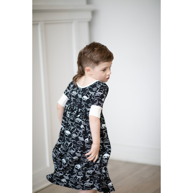 Midnight Dino Twirl Dress - Dresses - 3