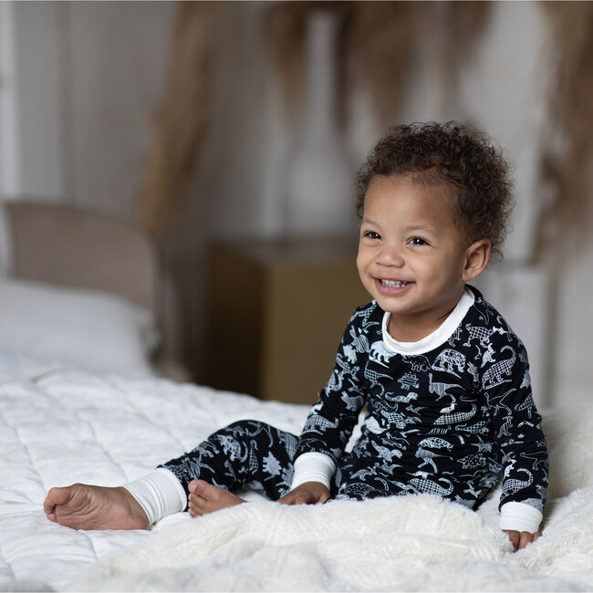 Midnight Dino Bamboo 2-Piece Pajamas - Pajamas - 3