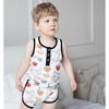 Happy Dumplings Bamboo Tank and Shorts Set - Mixed Apparel Set - 3