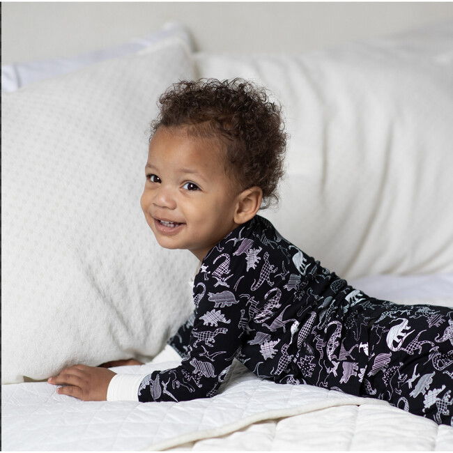 Midnight Dino Bamboo 2-Piece Pajamas - Pajamas - 4