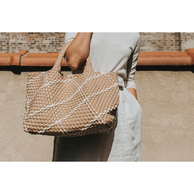Women's St Barths Medium Rope Tote, Camel - Naghedi NYC Bags