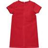 Coco Bow Velvet Girls Party Dress, Red - Dresses - 3