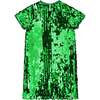 Coco Sequin Girls Party Dress, Emerald Green - Dresses - 3 - thumbnail