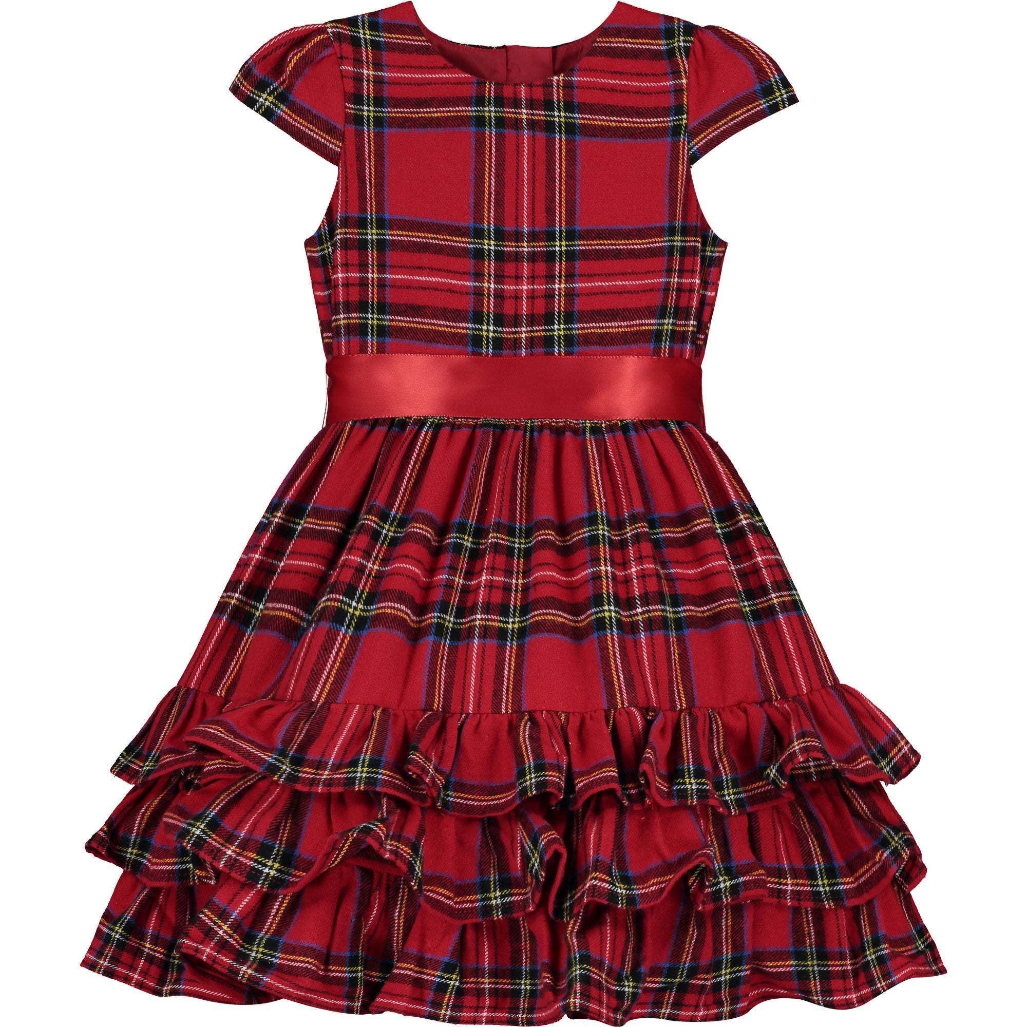 Plaid party shop dress