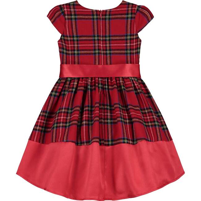 Florence Plaid Tartan Baby Party Dress, Red