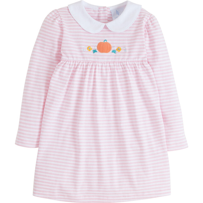 Embroidered Evelyn Dress, Pumpkin - Little English Dresses | Maisonette