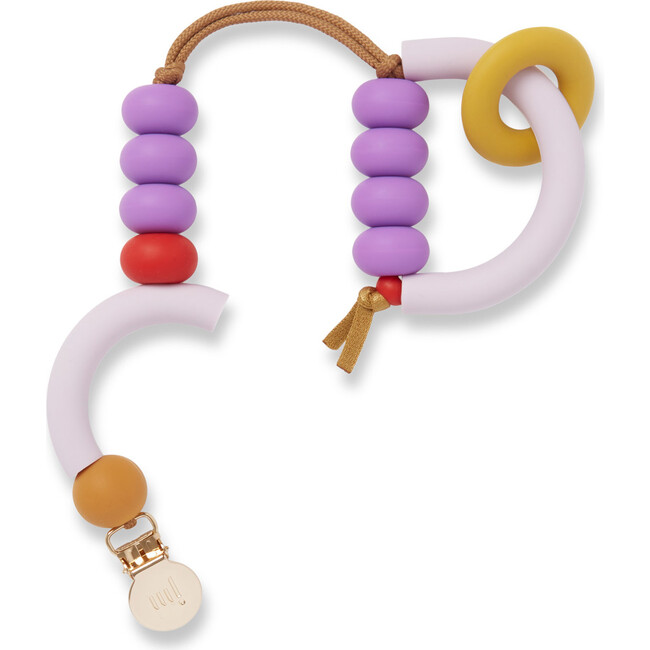 Plum Arch Ring Teether + Clip Set